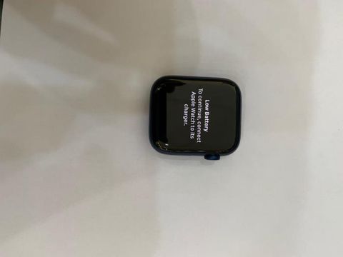 Apple Watch S6 GPS, 44mm Blue Aluminium Case with Deep Navy Sport Band - Regular