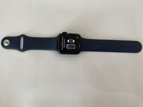 Apple Watch S6 GPS, 40mm Blue Aluminium Case with Deep Navy Sport Band - Regular