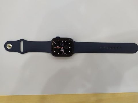 Apple Watch S6 GPS, 44mm Blue Aluminium Case with Deep Navy Sport Band - Regular (M00J3VN/A)