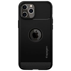  Ốp lưng iPhone 12 Pro Max Nhựa cứng viền dẻo Spigen Max Rugged Armor Đen 