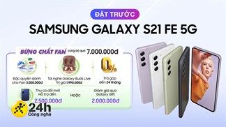 Đặt trước Samsung Galaxy S21 FE 5G nhận tai nghe bluetooth Galaxy Buds Live cực chất, kèm gói ưu đãi lên đến 3 triệu đồng