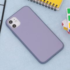  Ốp lưng iPhone 11 nhựa cứng viền dẻo Tempered Glass silk OSMIA Lavender 