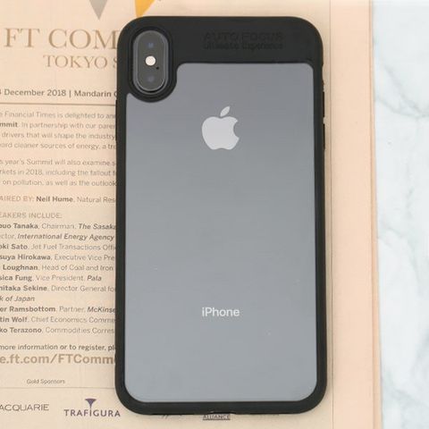 Ốp lưng iPhone XS Max Nhựa cứng viền dẻo Pure III JM đen