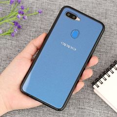  Ốp lưng Oppo A5s/A12 nhựa cứng viền dẻo DUO NEW JM Đen 