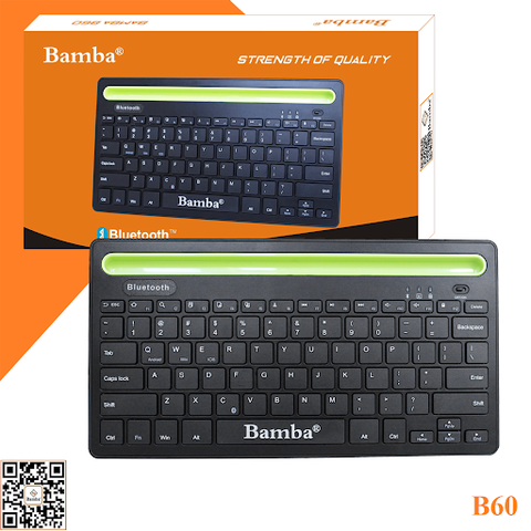 Keyboard + Mouse Không Dây Mini Bamba B60