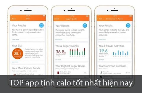 TOP 9 app tính calo chính xác nhất, tốt nhất trên Android, iOS