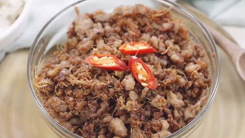 Cách làm thịt băm rang riềng ngon khó cưỡng ăn là hao cơm