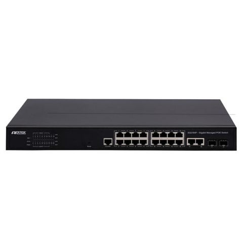 Managed Gigabit Switch Poe Aptek 16 Port Sg2164p