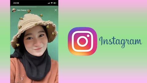 Hướng dẫn chụp hình có hiệu ứng con ong trên Instagram
