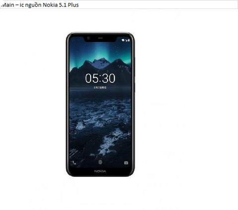 Main – ic nguồn Nokia 5.1 Plus