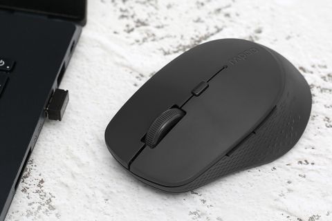 Chuột không dây Silent Rapoo M300 Xám đen