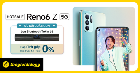 HOTSALE OPPO Reno6 Z 5G | Tặng Loa Bluetooth hoặc TG 0%