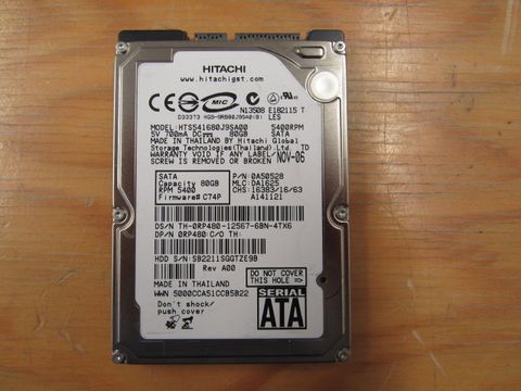 Hdd Hitachi Sata 80Gb - 2.5'
