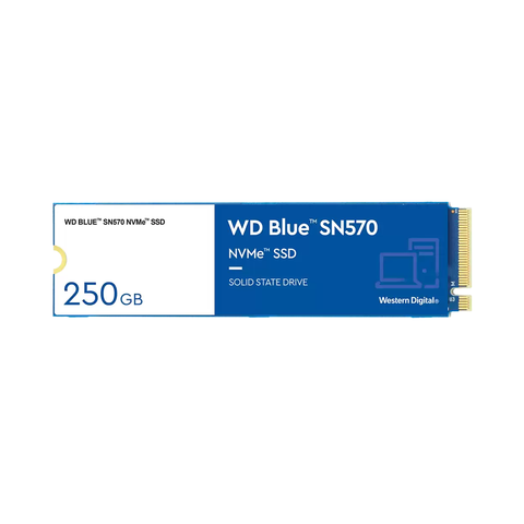 Ssd Western Digital Blue Sn570 Pcie Gen3 X4 Nvme M.2 250gb Wds250g3b0c