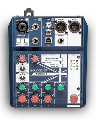Mixer Analog Soundcraft Notepad-5