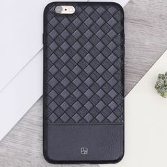  Ốp lưng iPhone 6 Plus - 6s Plus Nhựa dẻo BV Mix PU Đen 