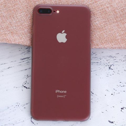 Ốp lưng iPhone 7 Plus - 8 Plus nhựa dẻo Thin case-PP OSMIA Xám Pbag