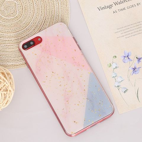Ốp lưng iPhone 7 Plus/ 8 Plus Nhựa dẻo Epoxy acrylic with golden foil MEEKER CN92509 Sắc màu