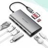 Hub Usb Type-c 8 Cổng Hdmi/usb 3.0/sd/tf/lan Gigabit (rj45) Ugreen