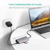 Hub Usb Type-c 8 Cổng Hdmi/usb 3.0/sd/tf/lan Gigabit (rj45) Ugreen