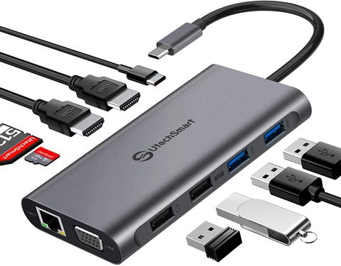 Usb C Hub, Utechsmart Triple Display Usb Type C Adapter Docking