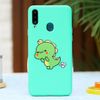 Ốp lưng Galaxy A20s Nhựa dẻo UV printing OSMIA Khủng long Xanh lá