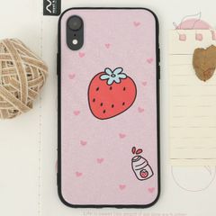  Ốp lưng iPhone XR nhựa dẻo UV printing OSMIA CKTG278 Quả Dâu 