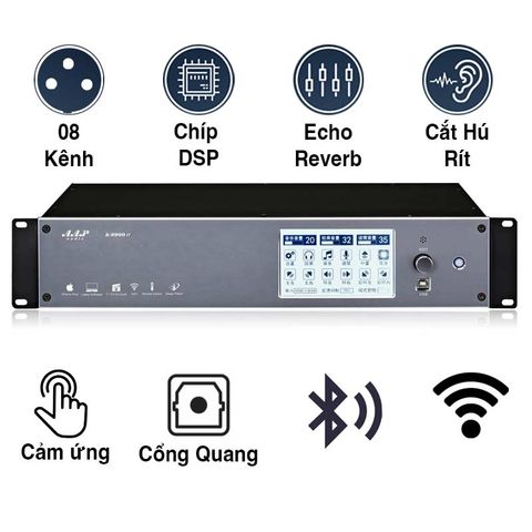 Vang Số Aap K9900ii, Chống Hú Rít, 8ch, Optical, Cảm Ứng