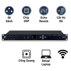  Vang Số Jkaudio X6000 Plus, Chống Hú Rít, 6ch, Chip Dsp Mới 