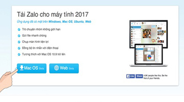 Cách cài Zalo cho Macbook