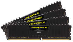  Vengeance® Lpx 64Gb (4 X 16Gb) Ddr4 Dram 3600Mhz C18 - Black 