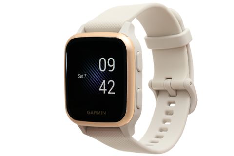 Đồng hồ thông minh Garmin Venu SQ Music dây silicone vàng