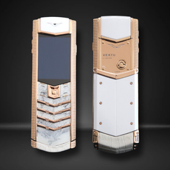  Điện Thoại Vertu Signature S Rose Gold Ceramic White 