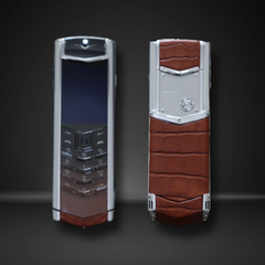  Điện Thoại Vertu Signature S Steel Alligator Brown 