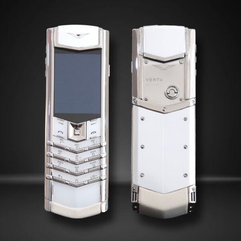 Điện Thoại Vertu Signature S Steel Ceramic White Diamond