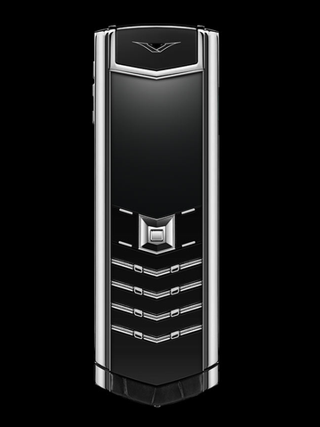 Vertu Signature Black Alligator Stainless Steel