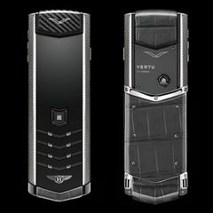  Vertu Signature For Bentley Silver Alligator 