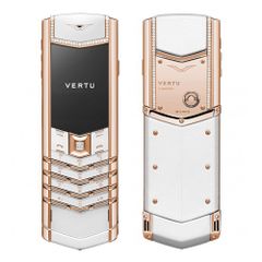  Vertu Signature Pure White Red Gold 