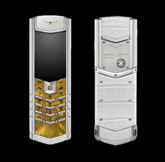  Vertu Signature S Gold Mother Of Pearl White Alligator 