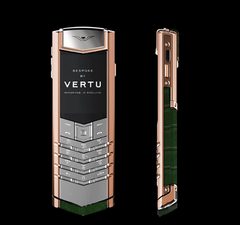  Vertu Signature S Rose Gold Hunter Green Alligator 