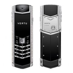  Vertu Signature S White Gold Pave Baguette Diamonds 