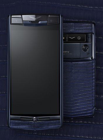 Vertu Signature Touch Pure Navi Lizard