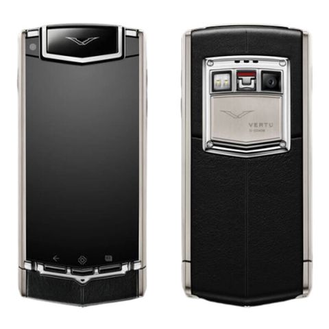 Vertu Ti Black Leather