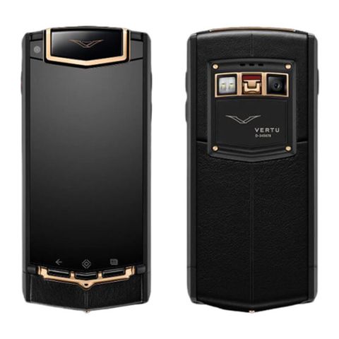 Vertu Ti Black Mixed Red Gold