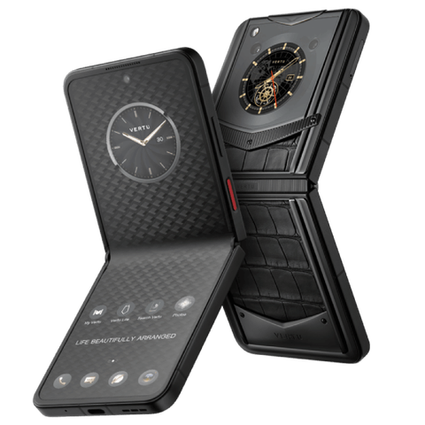 Điện Thoại Vertu Ironflip Basalt Black Alli Bes Fee Alligator Skin