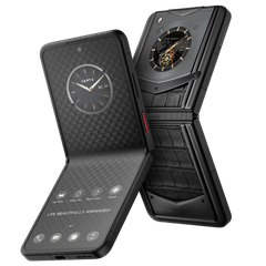  Điện Thoại Vertu Ironflip Basalt Black Alli Bes Fee Alligator Skin 