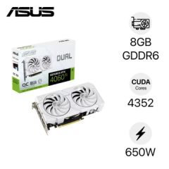  VGA ASUS Dual Geforce RTX 4060 Ti OC 8GB DUAL-RTX4060TI-O8G-EVO-WHITE 