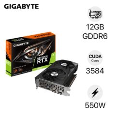  VGA Gigabyte GeForce RTX 3060 WINDFORCE OC 12G 