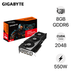  VGA Gigabyte Radeon RX 7600 Gaming OC 8GB GV-R76GAMING OC-8GD 