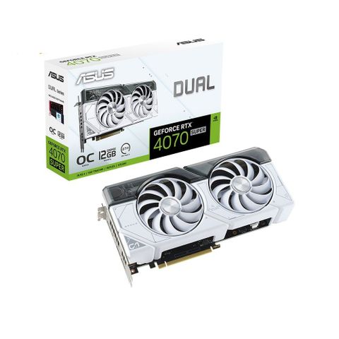 VGA Asus Dual Geforce Rtx 4070 Super White Oc Edition 12gb Gddr6x